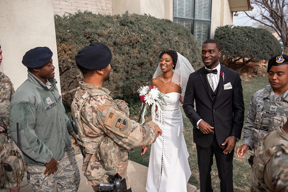 Air Force wedding. Beale Air Force Base.
