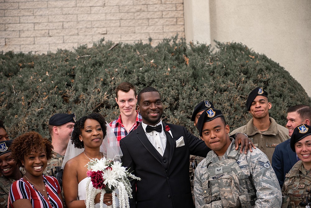 Air Force wedding. Beale Air Force Base.