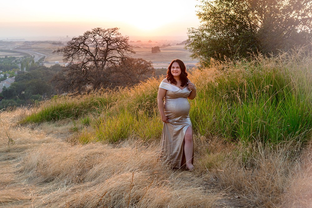 Maternity gold sunset.
